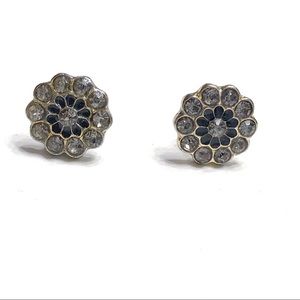 Black Floral Earrings